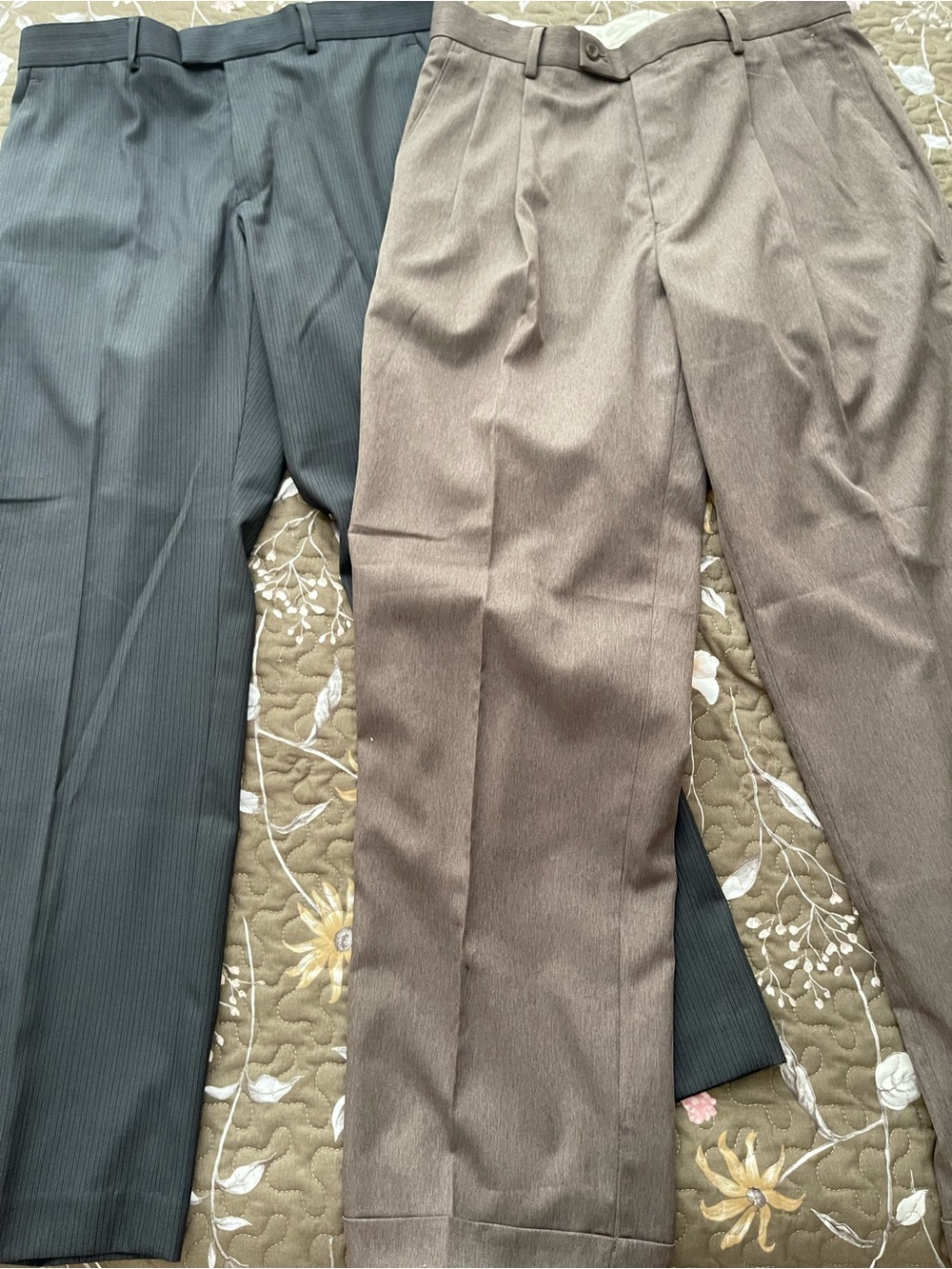2 Pair of mens dress pants.